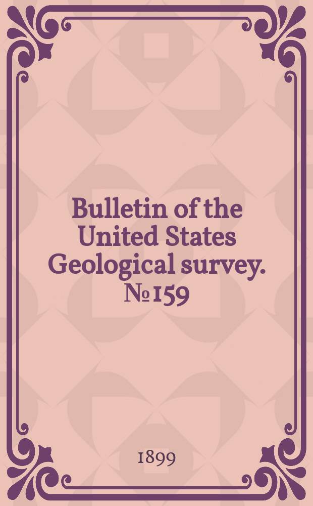 Bulletin of the United States Geological survey. №159 : The geology of eastern Berkshire County, Massachusetts