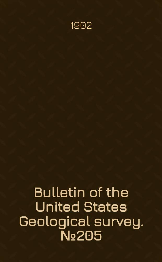 Bulletin of the United States Geological survey. №205 : The Molusca of the Buda Limestone