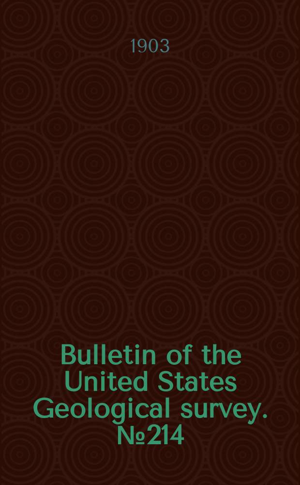 Bulletin of the United States Geological survey. №214 : Geographic tables and formulas