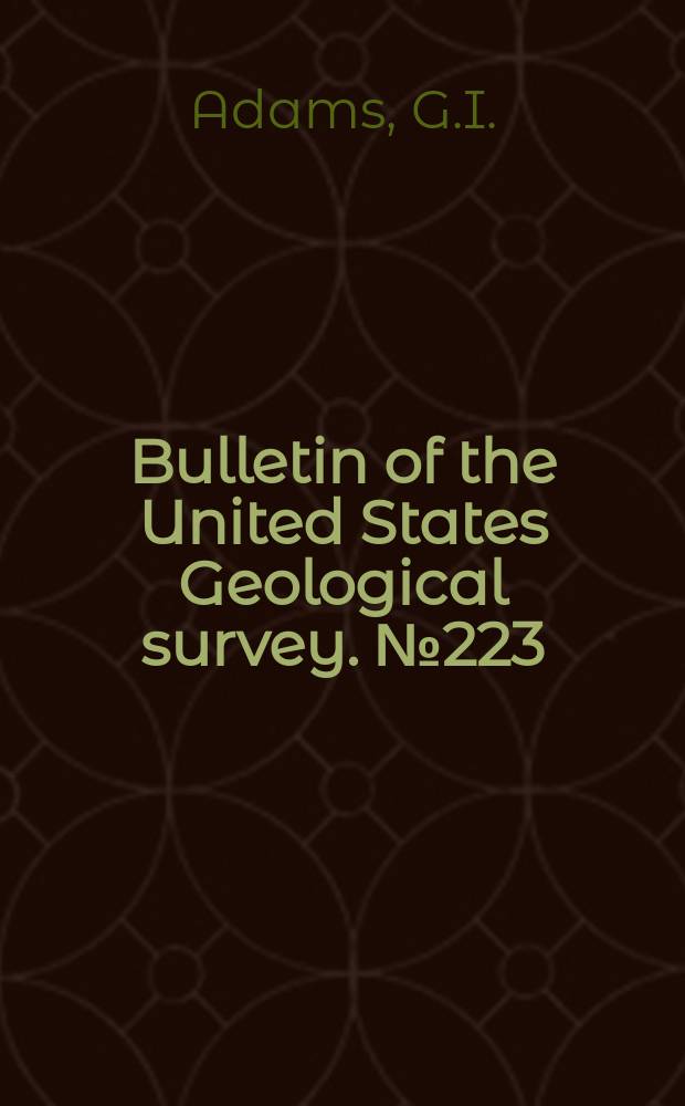 Bulletin of the United States Geological survey. №223 : Gypsum deposits in the United States