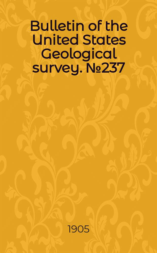 Bulletin of the United States Geological survey. №237 : Petrography and geology of the igneous rocks of the Highwood Mountains, Montana