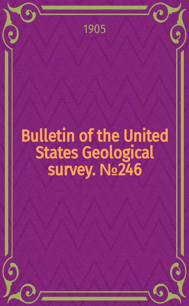 Bulletin of the United States Geological survey. №246 : Zinc and lead deposits of northwestern Illinois