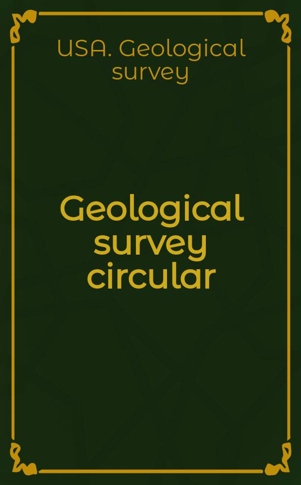 Geological survey circular