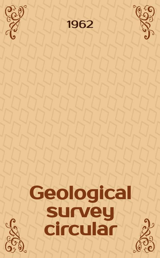 Geological survey circular : Explorations for water supplies...