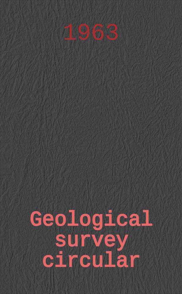Geological survey circular : Water resources and the Mississippi...