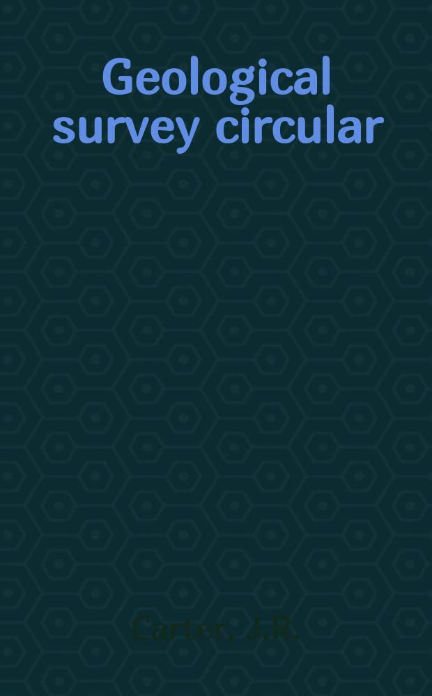 Geological survey circular : Floods in Wyoming magnitude...