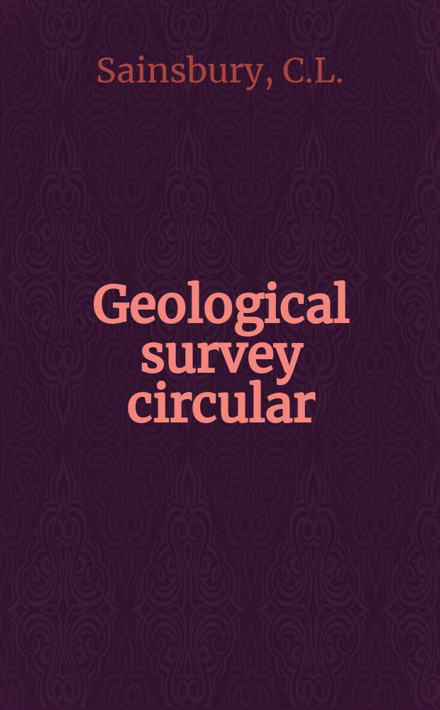 Geological survey circular : Beryllium deposits of the western...