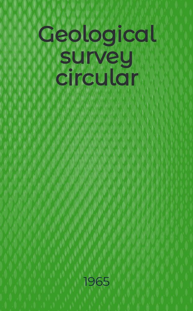 Geological survey circular : Index of surface-water records to December 31, 1963