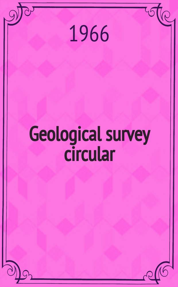 Geological survey circular : Mineral resources of the Grand-father Mountain...