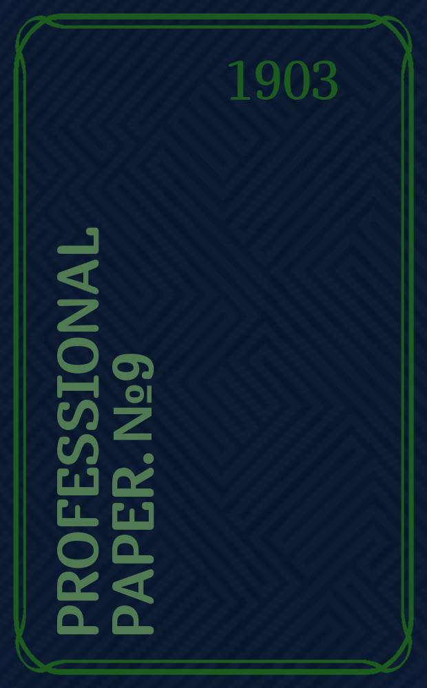 Professional paper. №9 : Forest conditions in the Cascade Range Forest Reserve, Oregon