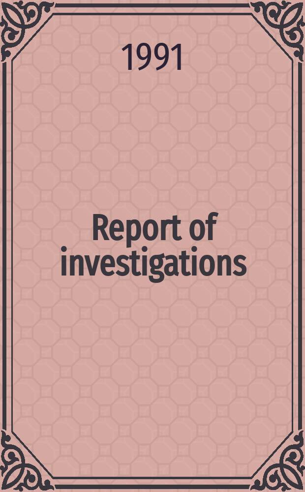 Report of investigations : A model of shield-strata interaction ...