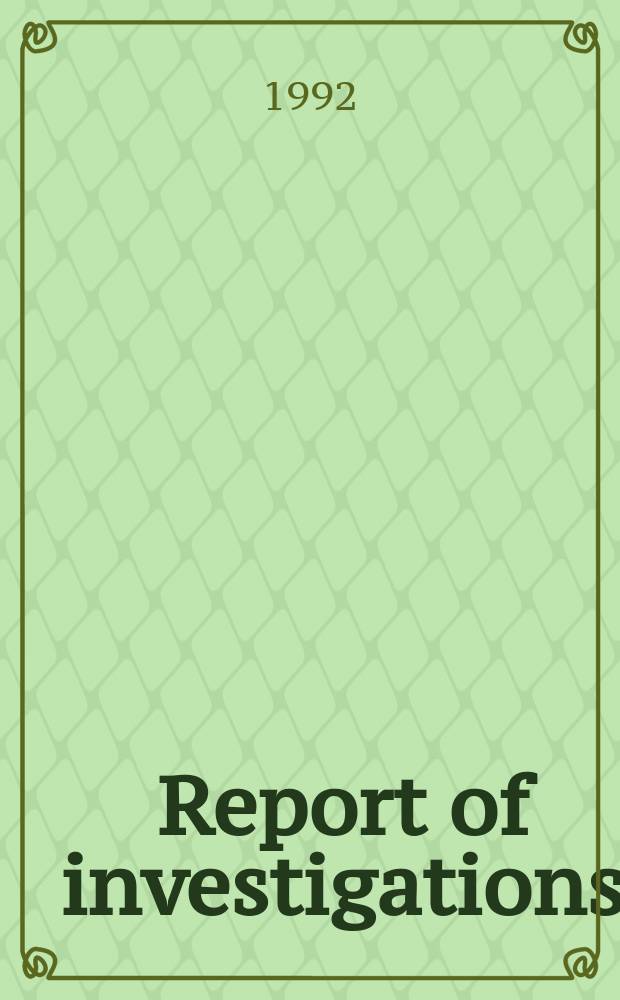 Report of investigations : Bending fatigue test 1 on 2-inch 6x25 fiber ...