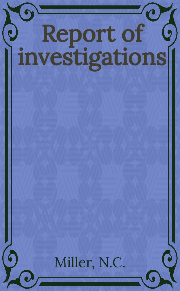 Report of investigations : Predicting flow characteristics of a lixiviant ...