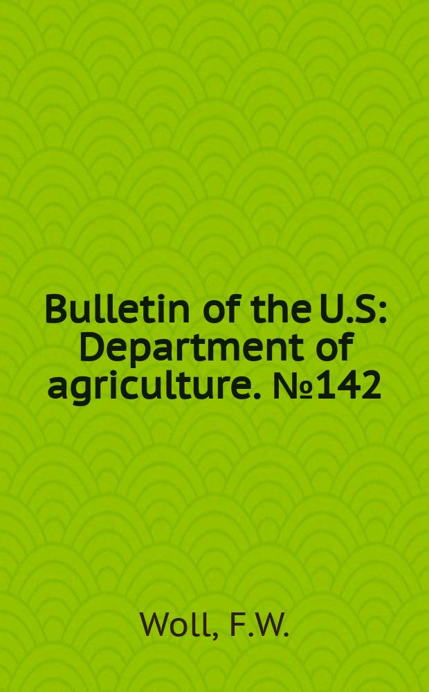 Bulletin of the U.S : Department of agriculture. №142 : Licensed commercial feeding stuffs, 1906