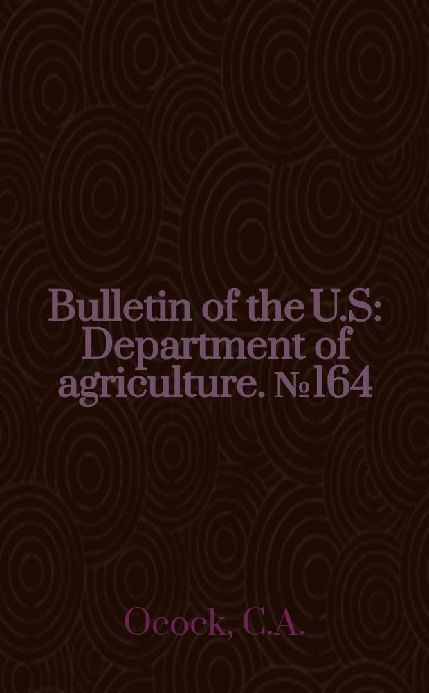 Bulletin of the U.S : Department of agriculture. №164 : The king system of ventilation