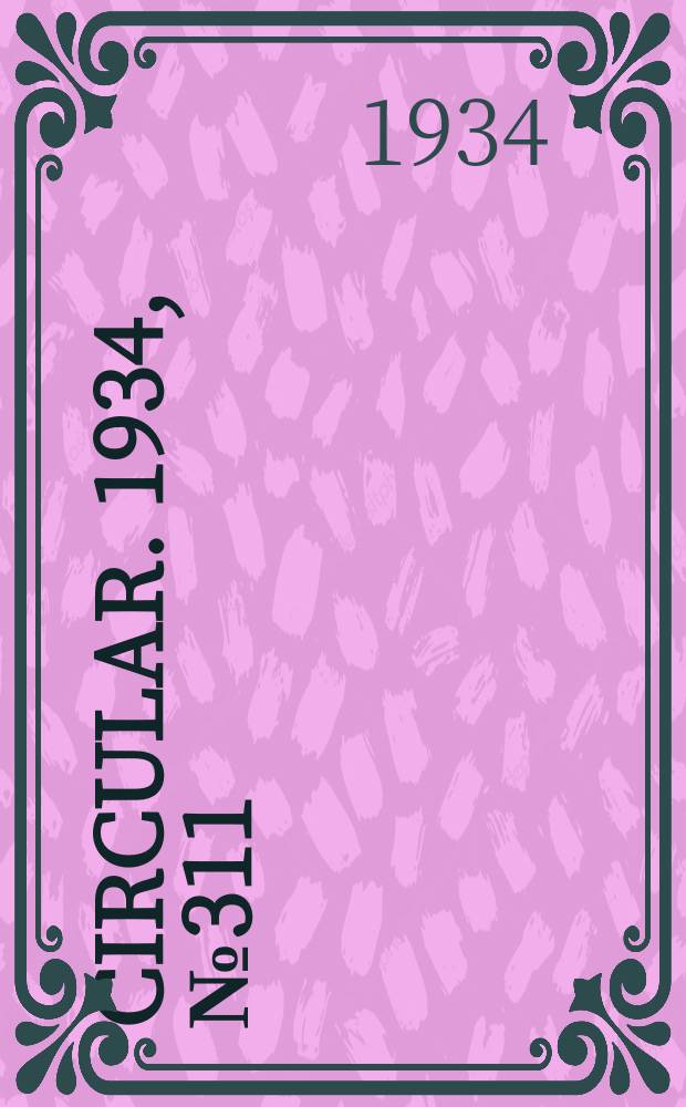 Circular. 1934, №311 : Builbs from seed