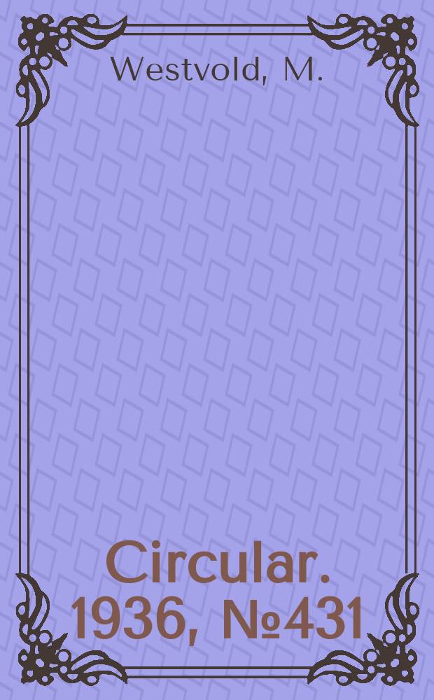 Circular. 1936, №431 : Increasing growth and yield of young spruce pulpwood stands by girdling hardwoods