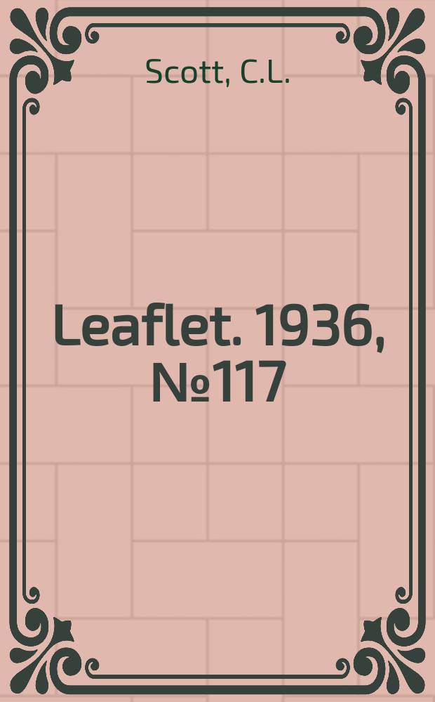 Leaflet. 1936, №117 : Quality quires in buying women's cloth coots