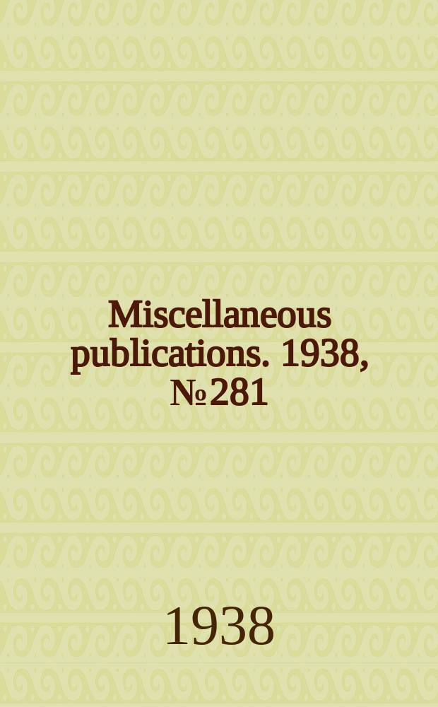Miscellaneous publications. 1938, №281 : A selected bibliography on management of western ranges livestock, and wildlife