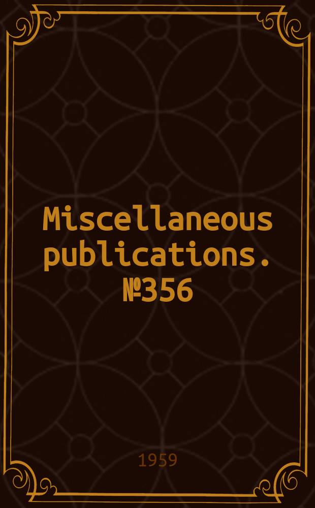 Miscellaneous publications. №356 : Hart mountain antelope refuge