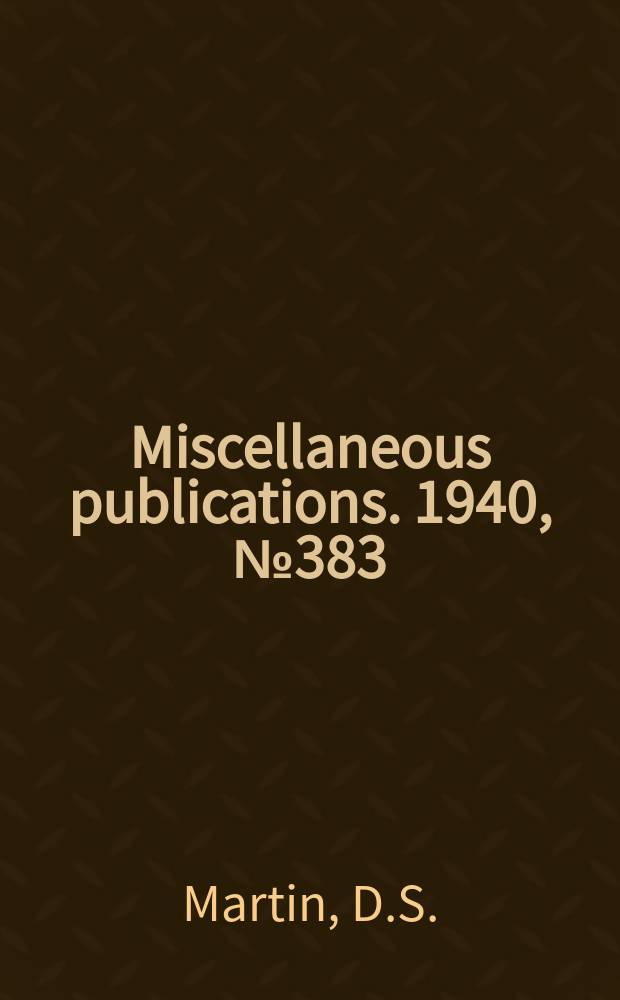 Miscellaneous publications. 1940, №383 : Family income & expenditures Middle Atlantic, North Central & New England Regions, Family income