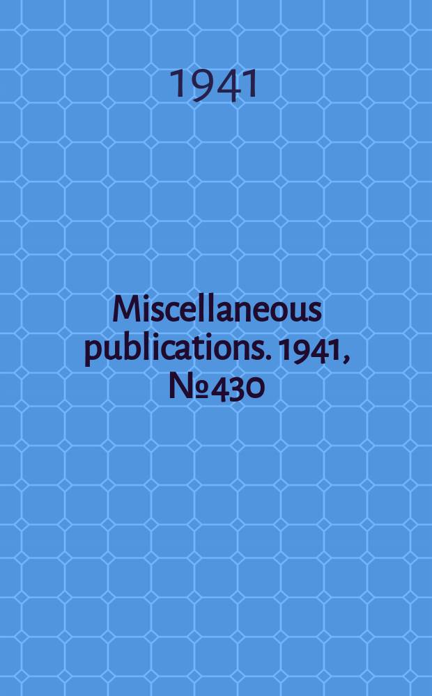 Miscellaneous publications. 1941, №430 : Are we well fed?