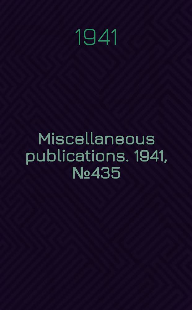 Miscellaneous publications. 1941, №435 : Descriptions of types of principal American varieties of onions