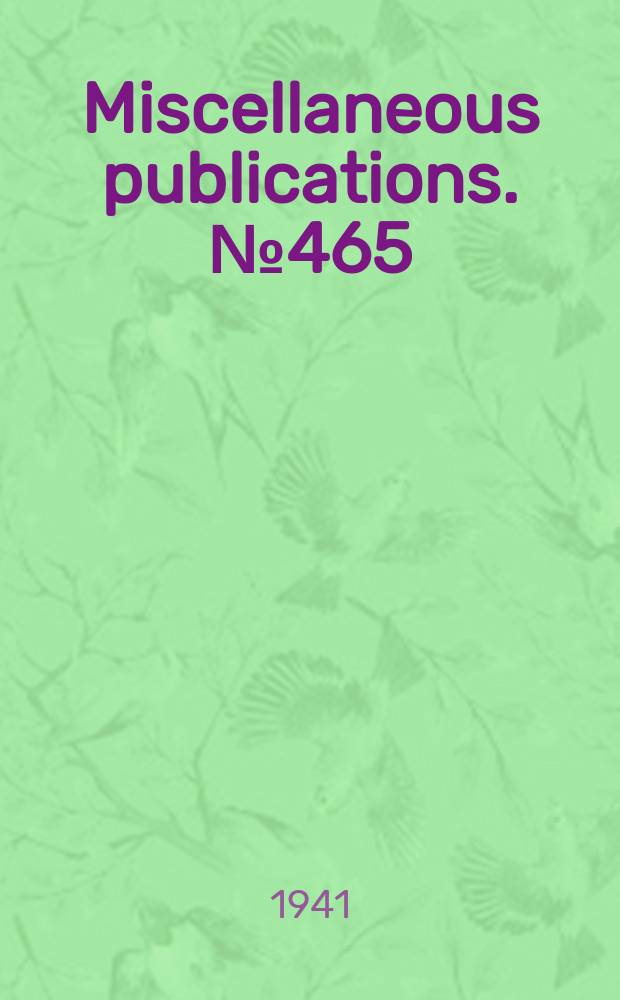 Miscellaneous publications. №465 : Family income abd. expend fires five regions. Family expenditures