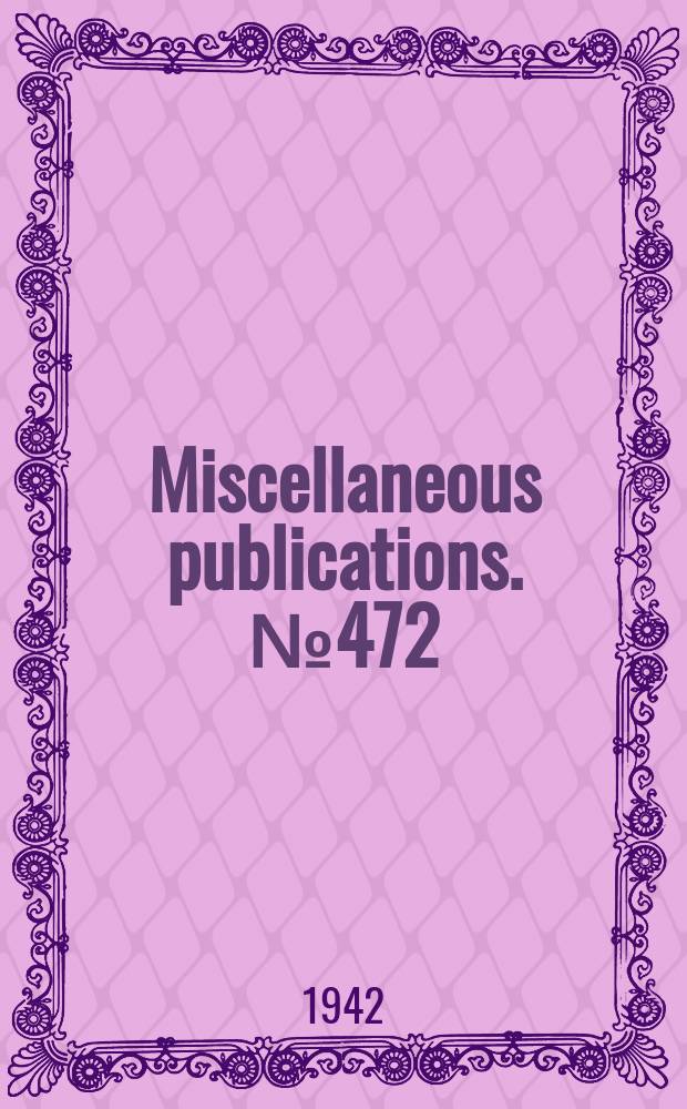 Miscellaneous publications. №472 : Community food preservation centres