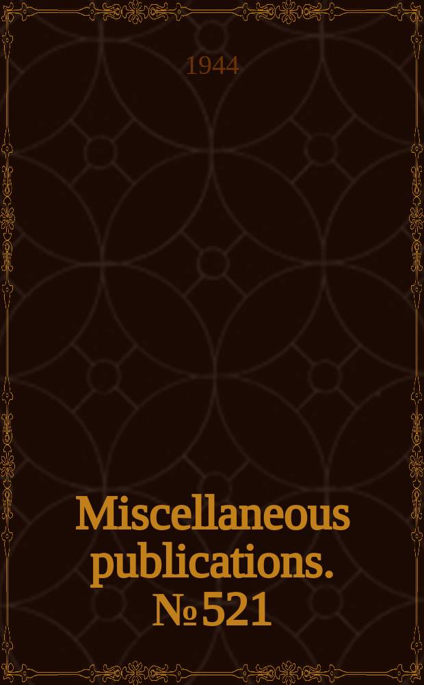 Miscellaneous publications. №521 : The control of reservoir sitting