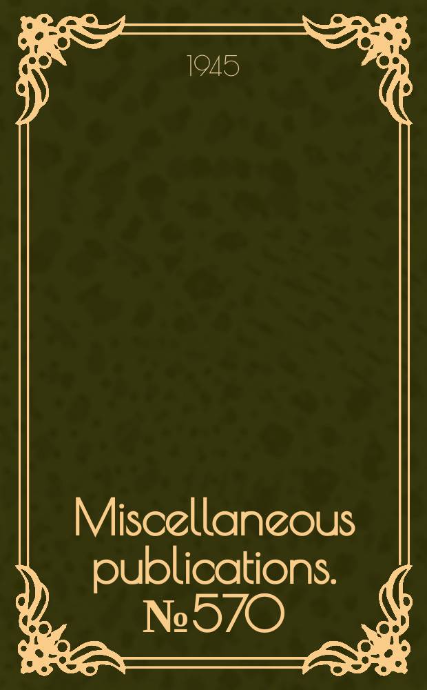 Miscellaneous publications. №570 : What peace can meat to American farmers