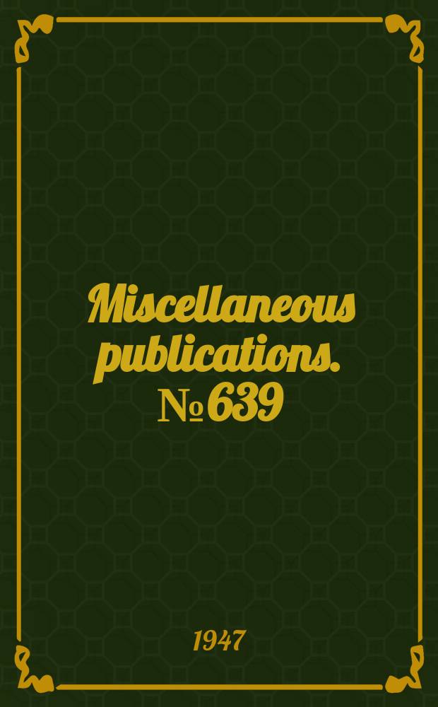 Miscellaneous publications. №639 : Watershed management for summer flood control in Utah