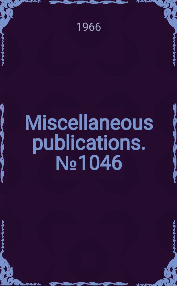 Miscellaneous publications. №1046 : Research data on minority groups