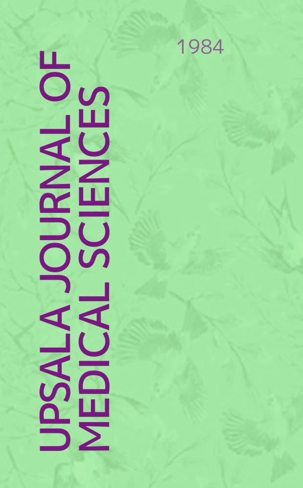 Upsala journal of medical sciences : Publ. by the Upsala medical soc. Cont. of Acta Societatis medicorum Upsaliensis Founded in 1865. Vol.89, №1 : Pulsatile LH-RH treatment