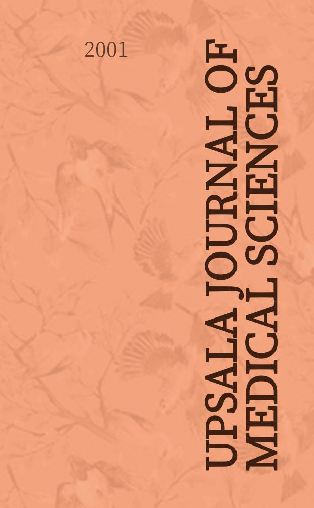 Upsala journal of medical sciences : Publ. by the Upsala medical soc. Cont. of Acta Societatis medicorum Upsaliensis Founded in 1865. Vol.106, №1