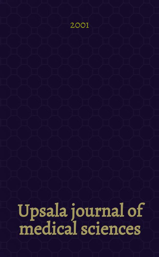 Upsala journal of medical sciences : Publ. by the Upsala medical soc. Cont. of Acta Societatis medicorum Upsaliensis Founded in 1865. Vol.106, №2
