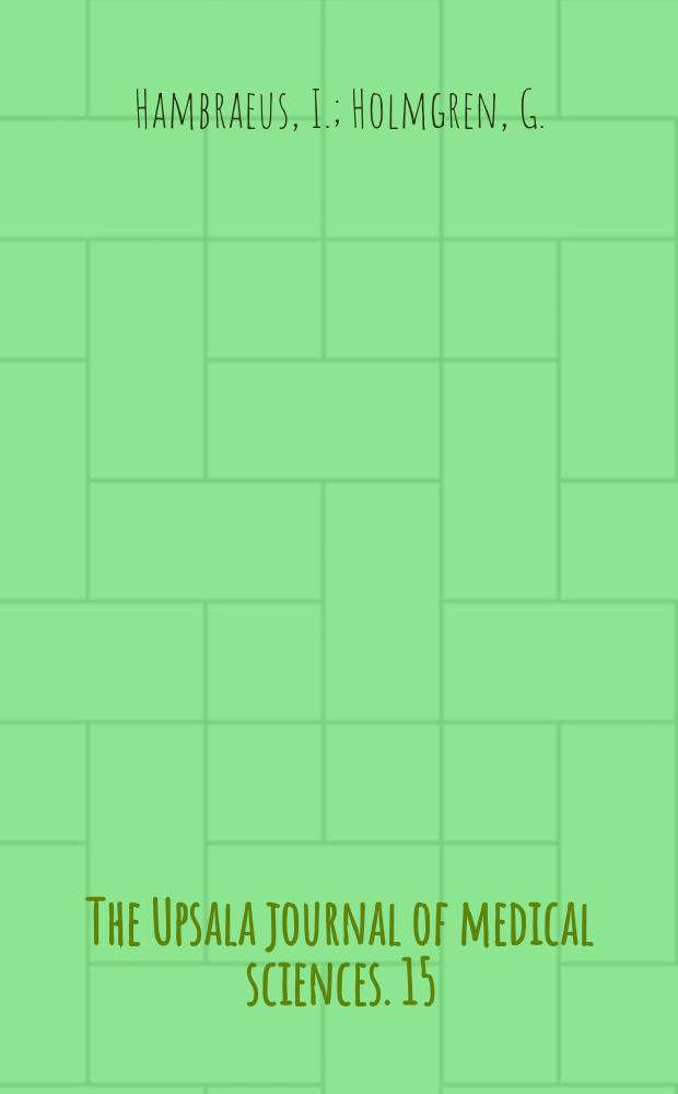 The Upsala journal of medical sciences. 15 : Urinary metabolic screening