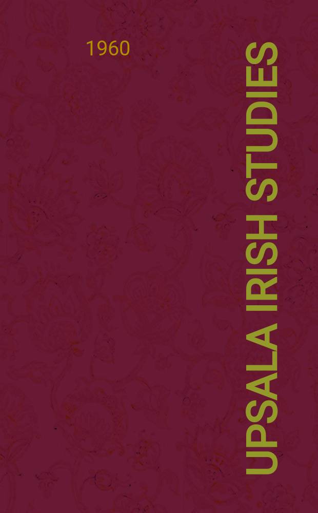 Upsala Irish studies