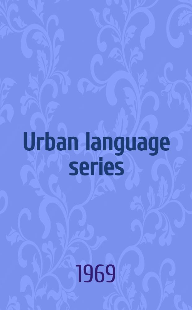 Urban language series