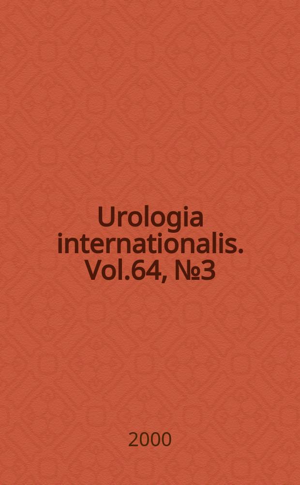 Urologia internationalis. Vol.64, №3