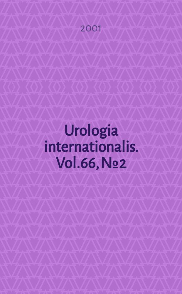 Urologia internationalis. Vol.66, №2