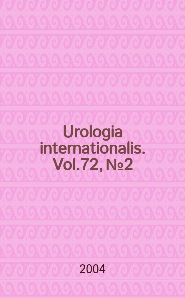 Urologia internationalis. Vol.72, №2