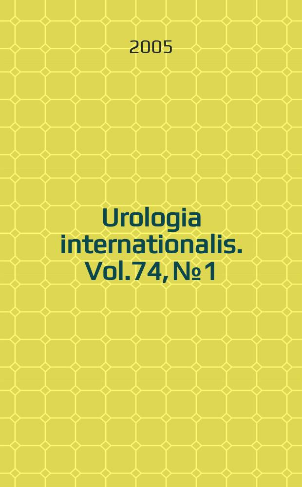 Urologia internationalis. Vol.74, №1