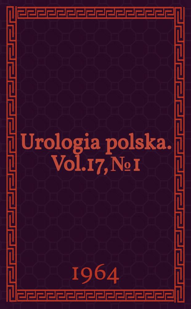 Urologia polska. Vol.17, №1
