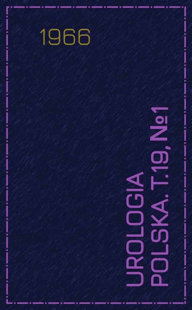 Urologia polska. T.19, №1