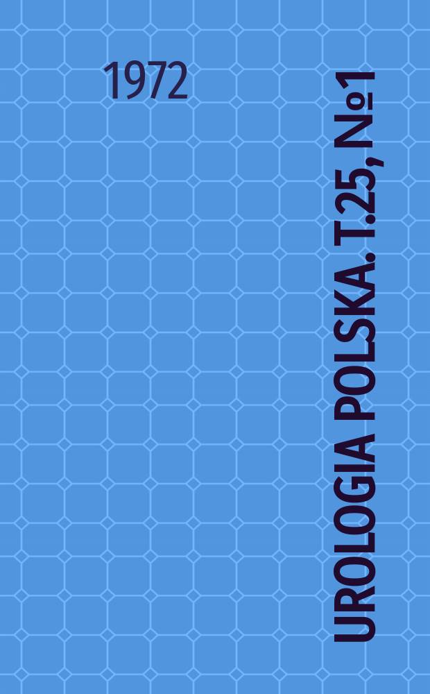 Urologia polska. T.25, №1