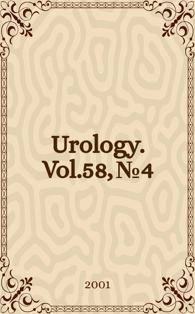 Urology. Vol.58, №4