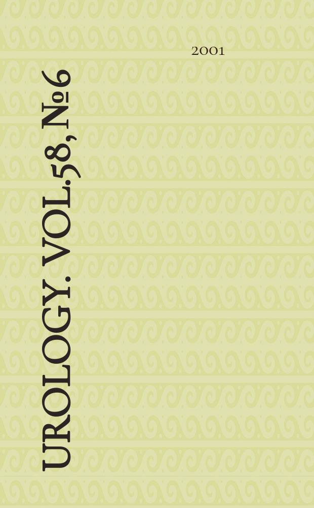 Urology. Vol.58, №6