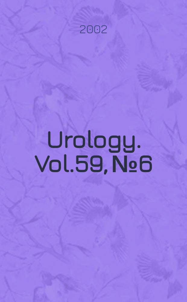 Urology. Vol.59, №6