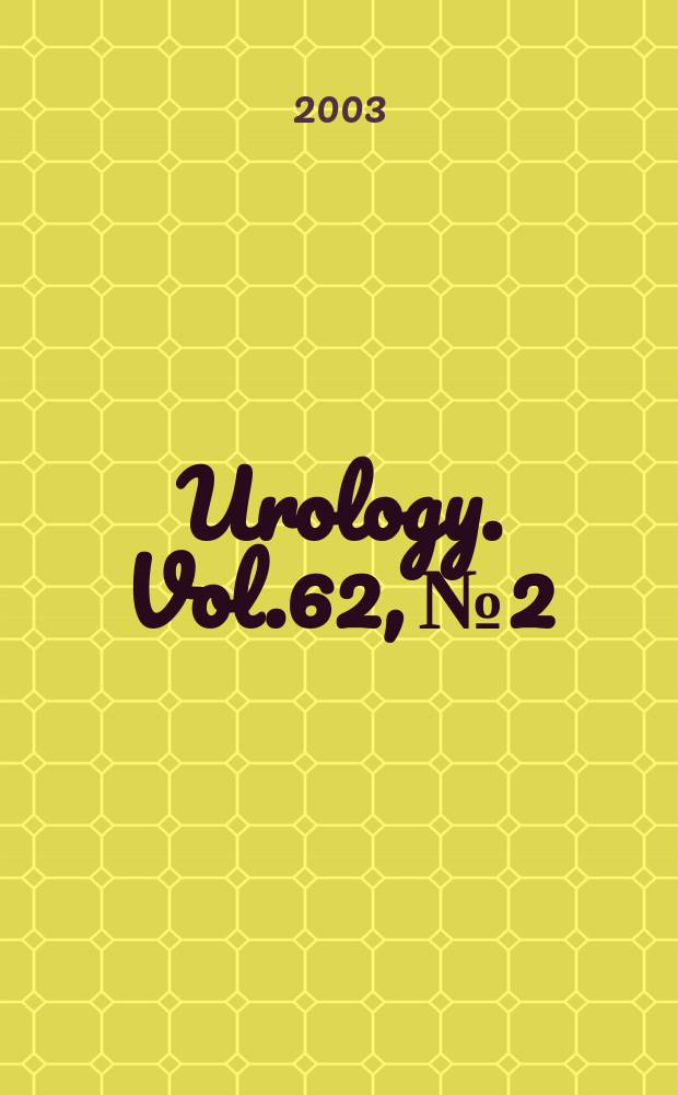 Urology. Vol.62, №2